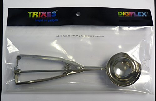 TRIXES Eiscremelöffel aus Edelstahl Portionierer mit 6 cm für Eiscreme, Kartoffelbrei, Essen Küchenutensil - 3