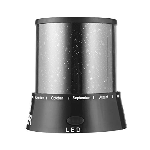 vbncvbfghfgh Night Romatic Gift Home Cosmos Star Sky Master Projector Starry Night Light Lámpara LED Romántico Intermitente Star Moon Sky