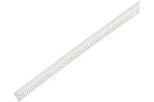PATIKIL 16.4Ft-3mm Alta TEMP Fibra Vetro Manica, Isolamento Treccia Manica per Cavo Protezione, Bianco