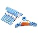 Produktbild UniqueHeart 40 x Kinder-Baby-Plastikmantel-Kleidungs-Kleid-Hosen-Aufhänger Blauer dauerhafter weltweiter Speicher für Das Halten von Babykleidung säubern sauber und organisiert