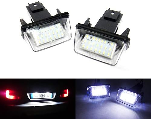 RZG 2x LED Licence Number Plate Light White Canbus For 206 207 307 308 406 407 SW 5008 Partner Expert Rifter Traveller Proace single tailgateGlobal Recycled StandardGlobal Recycled StandardGlobal Recycled Standard