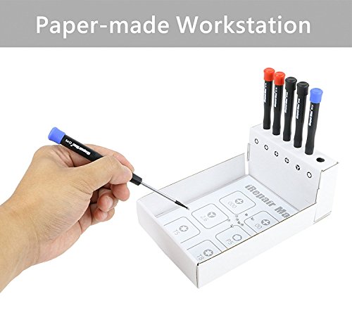 7 Stück Arbeitsstation: Schraubendreher Werkzeug Set mit Magnetmatte für MacBook Pro Retina und Luftmodelle Reparatur - 3