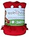 AppleCheeks Washable Nappy,Pocket Diaper, Nappy Cover Wrap and Organic Cotton/Bamboo Insert 2 Piece Bundle - Cherry Tomato Size 2 (18-35lbs plus approx)