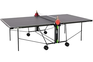 KETTLER K1 - Tavolo da ping pong per interni in legno massiccio da 16 mm, 5 strati laccati, pieghevole, certificato TÜV