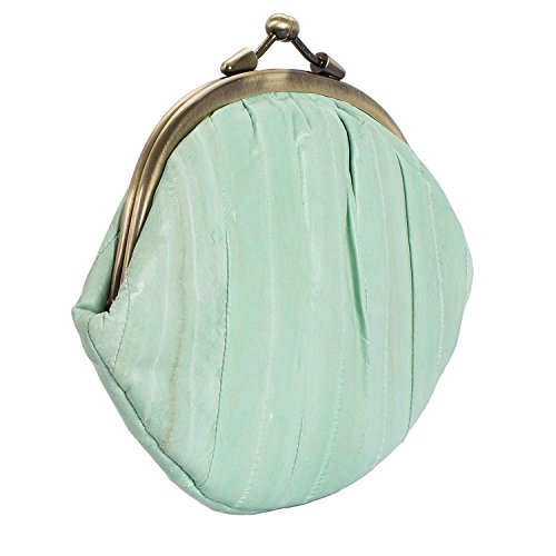 Preisvergleich Produktbild Becksöndergaard Geldbörse GRANNY Damen Leder Mint Grün / Robuster Strapzierfähiger Geldbeutel Aalleder Farbe Frost - 100001-515