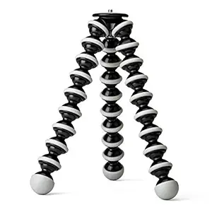 Welrock Gorilla Tripod/Mini Tripod 13 inch for Mobile Phone with Holder for Mobile, Flexible Gorilla Stand for DSLR & Action Cameras (Black & White)