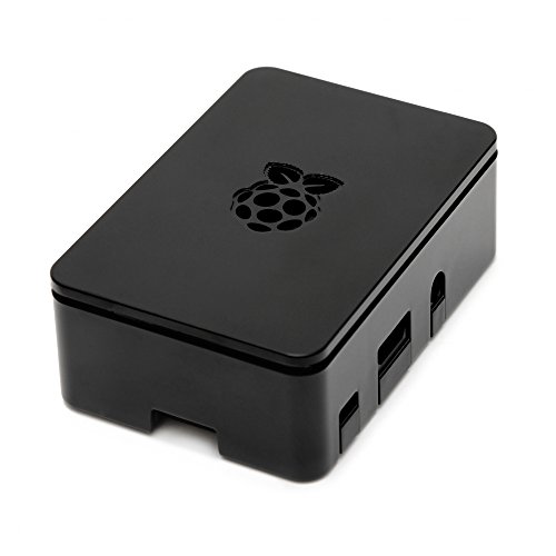 Raspberry Pi 3 KOMPLETTES Starter Kit, Black, 16GB Edition – Pi3 Model B Barebones Computer Motherboard 64bit Quad-Core CPU 1GB RAM, Black Pi3 Case, 2,5A Netzteil, 183cm HDMI Kabel, 2 Wärmeableiter - 3