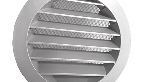 Intelmann Wetterschutzgitter Grau Ø 150 Aluminium (100 125 150 160 200) - 4