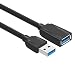 [Upgraded Version] GadgetsAccessories (100cm = 3.3 Feet = 1.0M) USB 3.0 Male A To Female A Extension Cable SuperSpeed 5GBps for Laptop/PC/Mac/Printers (with closed female port) in Black RS.199.00