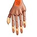 Artificial Acrylic Fake Nail Trainer Practice Manicure Hand Model with 100pcs Nail Tips