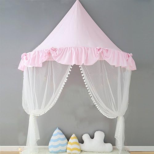 TING- Children Tents Cotton Cloth Interior Game Tents Blue And Pink Boys Girls Indoor Fun Reading Baby Game House,Without Accessories, It Does Not Include Gauze ( Color : Pink , Size : S )