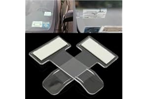 xel_uu.11 Lot de 2 Mini Pratique Pince de Pare-Brise à Suspendre Ruban adhésif pour Une Voiture d'étiquettes ou de Voiture Idéal