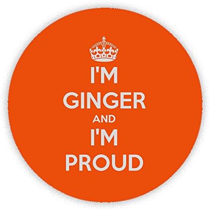 I'M GINGER AND I'M PROUD Button Badge 38mm Small Pinback Pin Back Lapel Novelty Gift