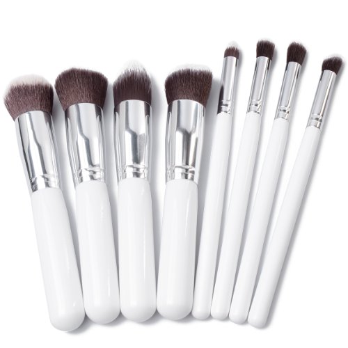 XCSOURCE 8 tlg Profi Make Up Pinsel Set Lidschattenpinsel Rougepinsel Stiftung Pinsel Puderpinsel Kosmetik, Salon, party weiß MT79 - 2