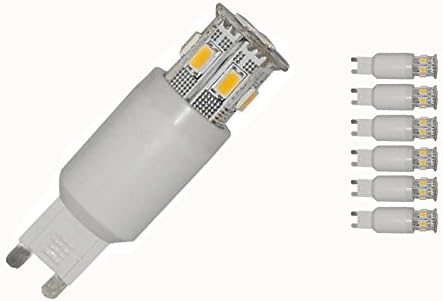 lumenbest G9 Led Bulb 3.5W(25W Equivalent)300lm,9 LED SMD5630,AC85-265V,360 degree Light Angle,6000k(Cool White ),pack of 6