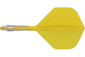 CUESOUL ROST T19 Asta e Aletta per Freccette Integrate in Carbonio, Forma Standard Grande, Set da 3