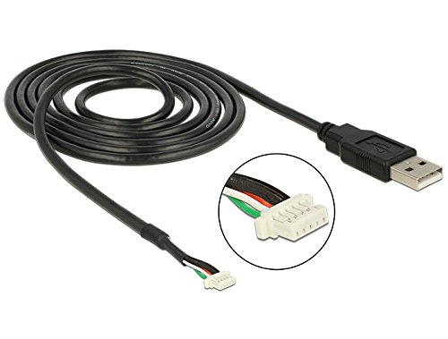 Delock 1.5 m, USB2.0-A/5P 1.5 m USB A Black – USB Cables (USB2.0-A/5P, USB A, male/male, Straight, Straight, Black, Polybag) - 3