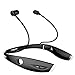 Produktbild Xshuai 3.8 x 1.6 x 2.8cm LED-Anzeige leuchtet Hochwertiger Lautsprecher Wasserdichtes faltbares drahtloses Universal Bluetooth Zealot H1 Stereo Headset Sport Kopfhörer für Ios Android (weiß / schwarz) (Schwarz)