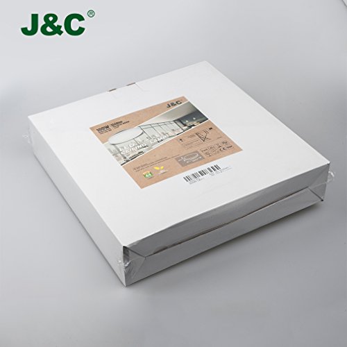 J&C® 2 Jahre Garantie Ø280*48mm 18W 1550LM IP44 LED Feuchtraumlampe Deckenleuchte Neutralweiß 4000K-4500K RA?80 90% Sparen Rund Hell wie 100W Traditionelle Lampe - 2