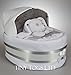 Baby Boy Girl Unisex Nappy Cake Crib Basinet New Baby Shower Gift Present (White)
