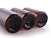 3PCS 500ml/16.6OZ Refillable Empty PET Plastic Pump Bottles Jars with Pump Tops for Makeup Cosmetic Bath Shower Toiletries Liquid Containers Leak Proof Portable Travel Accessories(Brown)