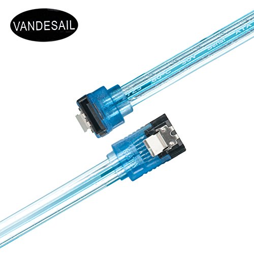 SATA Kabel, VANDESAIL® SATA zu ESATA gerade Kabel für Festplattenlaufwerk (0.5m/1.64ft, 90°, SATA3.0, Blau) - 4