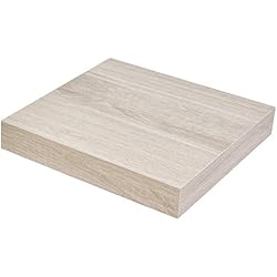 DURAline 1190688 Tablette xl4 à Fixation Invisible, Bois, Chêne Grisé, 23,5 x 23,5 x 3,8 cm