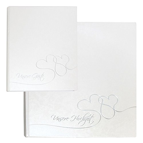 Goldbuch Hochzeitsalbum, 30×31 cm, 60 Seiten mit Pergamin, Cuore, Perlmutt/Silberprägung, 08004 - 5