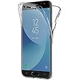 AICEK Cover Samsung Galaxy J5 2017, 360° Full Body Cover Samsung J5 2017 Silicone Case Molle di TPU Trasparente Sottile Custo