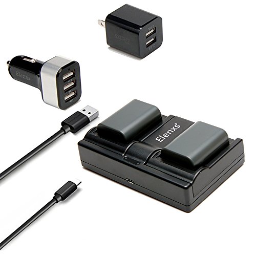 Preisvergleich Produktbild BANXSON AHDBT-501- Ersatzakku- und Ladegerätspaket ( 2-Pack Ersatzakkus, USB-Dual-Akkuladegerät, 4.1A-Auto-Akkuladegerät & 2.1A-Wand-Akkuladegerät für GoPro HERO 5 Black (Kompatibel mit v01.50 / 01.55), 1220mAh, 100% Kompatibel mit dem Original