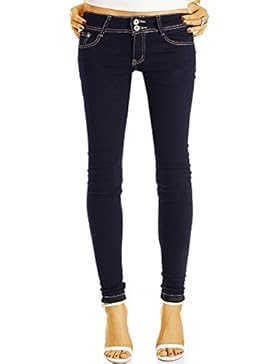 Bestyledberlin Damen Röhrenjeans, Basic Skinny Fit Jeans, Superenge Hüftjeans j45k