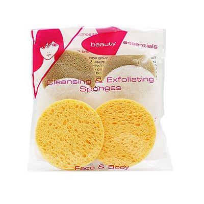 Beauty Essentials Ladies Cleaning And Exfoliating Facial Sponges