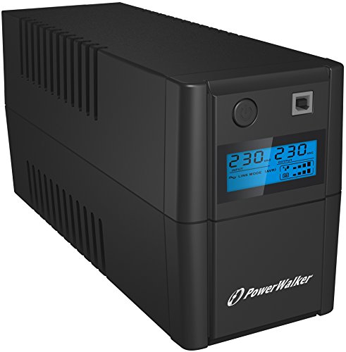 POWERWALKER VI 650 SHL Schuko 650VA / 360W Line-Interactive USV Tower AVR HID LCD - 4