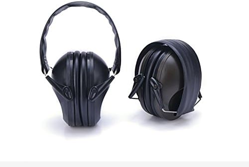Ear Defenders, TopCrazy Pro Folding-Padded Full-Block Noise Cancelling Shooting Ear Muffs Ear Cups Hear Protector With Head Band(Black)