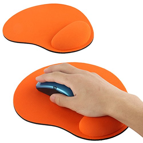 Schaumstoff Handgelenkauflage mit Mauspad - Orange