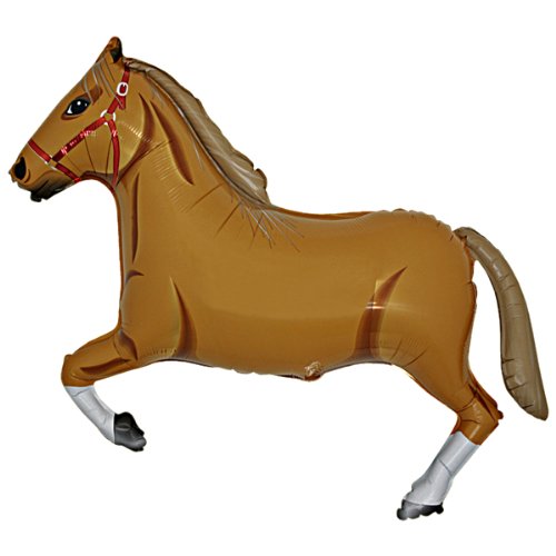 Folienballon Pferd braun Folienballons