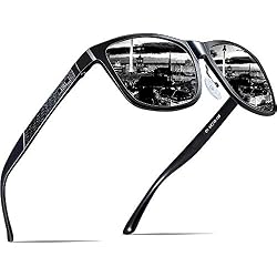 ATTCL Hombre Gafas de sol Polarizado Al-Mg Metal Super Ligero Marco 18587black