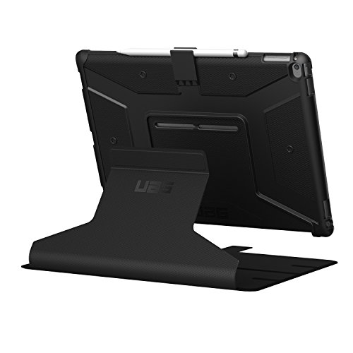 Urban Armor Gear Metropolis Schutzhülle nach US-Militärstandard für Apple 12,9″ iPad Pro (Nicht für 2. Generation aus 2017) – schwarz (Schwarzes Logo) [Smart Keyboard kompatibel | Verstärkte Ecken | Wake/Sleep | Sturzfest Standfunktion] – IPDPRO12.9-E-BL-BBY - 6