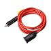 Produktbild fengwen66 12V / 24V Zigarettenanzünder Stecker auf Buchse Verlängerungskabel 3,6 Meter (Black & red)