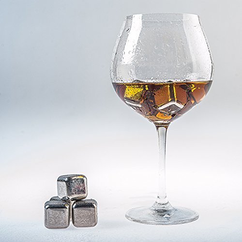 Whiskey Steine – Daffodil MIC108 – 8 wiederverwendbare Eiswürfel aus Edelstahl - 3