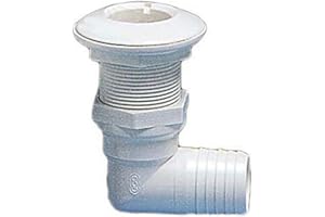 OSCULATI Passe-Coque 90° Plastique Blanc 1 x 19 mm