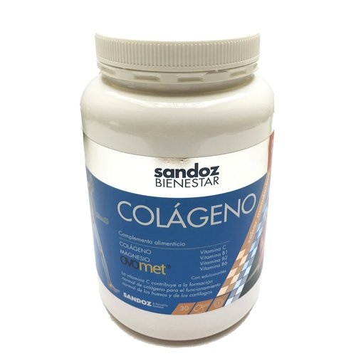 Sandoz Bienestar Colageno Magnesio, Ovomet, 360gr, Mandarina.