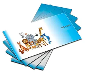 Brown Cloud Customised Exclusive Shagun/Money/Gift Envelope/Cover/Lifafa for Kids/Children/Babies/Gift/Festival with Personalized Text Message/Name/Photo (SEKIDS BC 05) (Pack of 10)