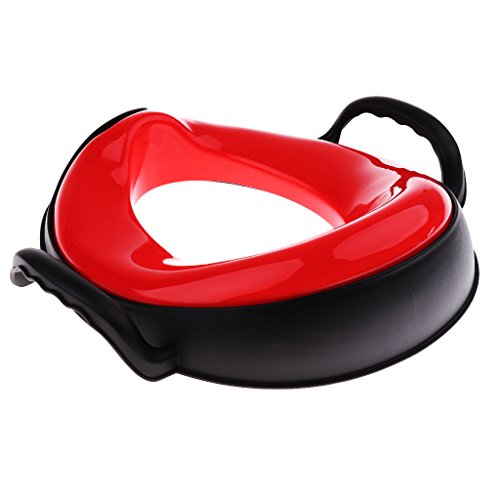 Preisvergleich Produktbild Baoblaze Kinder Bequem Weich Gepolsterte Abdeckung Toilettensitz Toilettentraine Training Kleinkind Toilette Töpfchen - rot