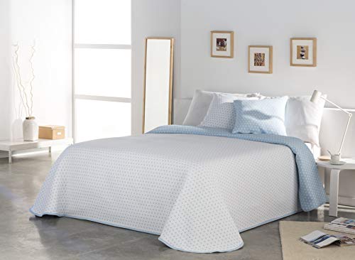 VIALMAN Colcha, Azul, Cama 90 cm 180cm x 270cm, 2