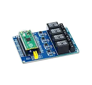 Raspberry Pi Pico Board with Raspberry Pi Pico Relay Board, Multi-Purpose Relay Board Control up to 4 Appliances Raspberry Pi Pico Kit