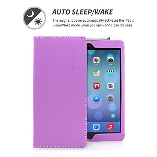 iPad Air Hülle & Neues iPad (2017) 9.7 Zoll Hülle (Lila), Snugg™ – Smart Case mit lebenslanger Garantie + Sleep / Wake Funktion für iPad Air (2013) und iPad (2017) - 3