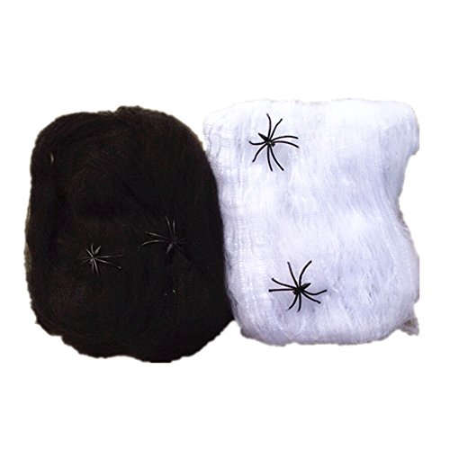 Preisvergleich Produktbild Balai Halloween Spinnweben und Spinnen Dekorative Deko (White and Black)