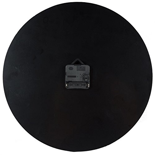 Designer Wanduhr aus Glas INKLUSIV Batterie – 35cm schwarz – Mathe Mathematik mathematic Zahlen Formeln – Design Uhr Glasuhr 35 cm rund - 3