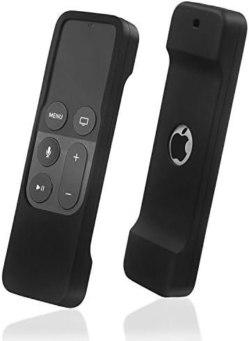 Hex Apple TV Remote Case Anti-Slip Gaming Silicone Protective Cover Case with Wrist Strap 4th Generation Gen Siri Remote Controller Lanyard Included